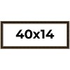 PosterPalooza | Panoramic Ornate Brown Picture Frame - UV Acrylic, Foam Board Backing, Hanging Hardware - 2 of 4