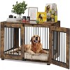 Dog cage, wooden indoor dog kennel, stylish small dog cage side table, decorative pet house, practical and chic dog kennel furniture - 3 of 4