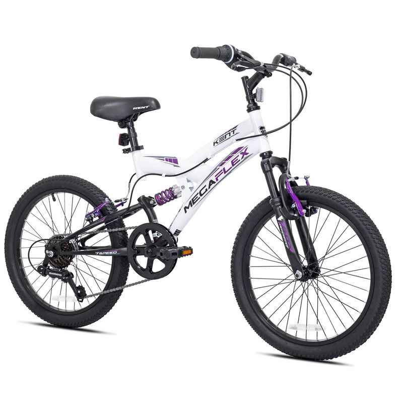 Kent Megaflex G 20&#34; Kids&#39; Bike - White/Purple, 3 of 11