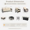 XIZZI Patio Furniture Sets Designed for Outdoor Relaxation, Comfy 3.5-Inch Cushions & 360° Swivel Action for Extra Comfort, 10 Pcs/Set, Beige - 3 of 4