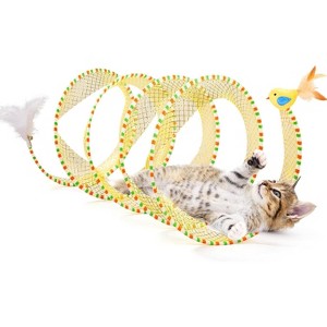 Potaroma Spiral Tunnel Cat Toy, Self Play Cat Play Spiral - 1 of 3
