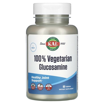 KAL 100% Vegetarian Glucosamine, 1,000 mg, 60 Tablets