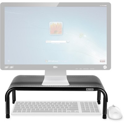 Allsop Metal Art Ergo3 Adjustable Monitor Stand - 35 lb Load Capacity - 8" Height x 18" Width x 10" Depth - Metal