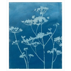 Amanti Art Indigo Print II by Megan Meagher Wood Framed Wall Art Print - 1 of 4