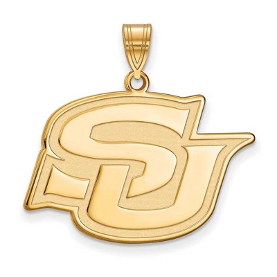 Black Bow Jewelry 10k Yellow Gold Southern Jaguars NCAA Large Pendant