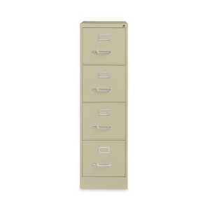 Alera Four-Drawer Economy Vertical File, Letter-Size File Drawers, 15" x 26.5" x 52", Putty - 1 of 1