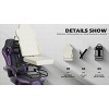 Vynxaria Ergonomic Gaming Chair with Footrest & Massage Lumbar Support - 300lb Max Capacity - 4 of 4