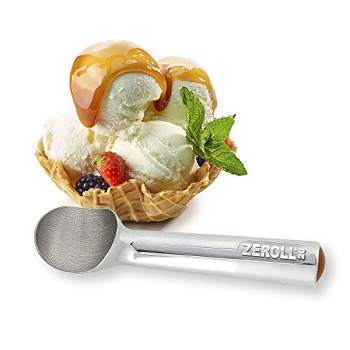 Zeroll 1020 Original Ice Cream Unique Liquid Filled Heat Conductive Handle Simple 40 Scoops per, 2-Ounce, Silver