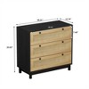 SKRAN Rattan and Rope Woven Storage Cabinets with Multiple Drawers for Bedroom, Living Room, Dining Room, and Hallways - 4 of 4