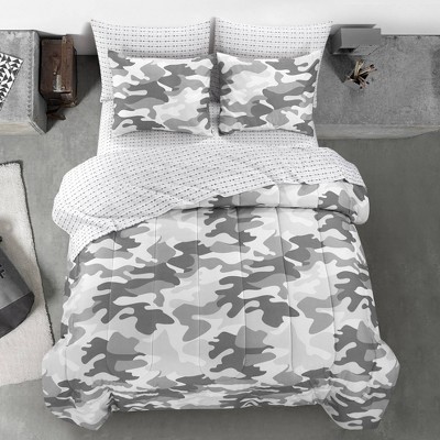 Twin XL Camoflauge Bed in a Bag Gray - Heritage Club