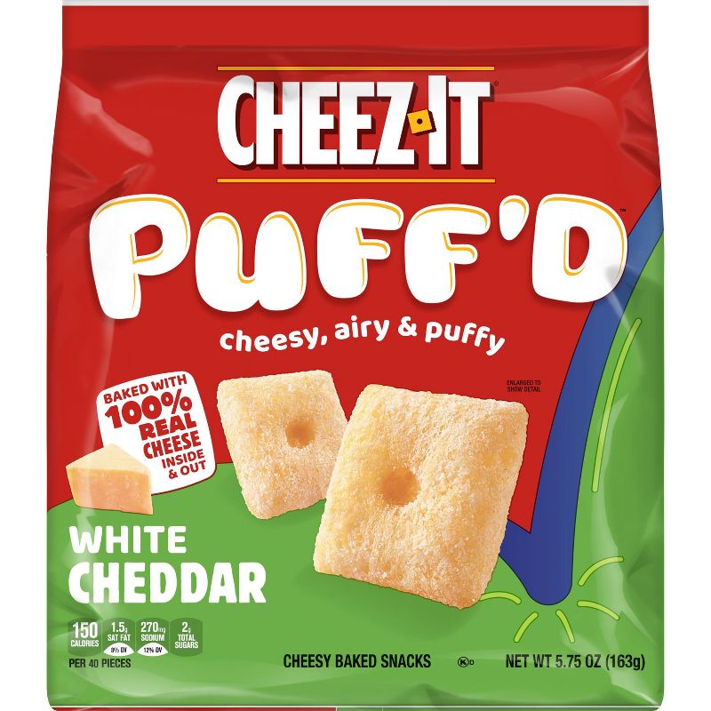 Cheez-It Puff&#39;d White Cheddar Snack Crackers - 5.75oz, 3 of 7