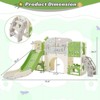 Infurnic Baby Activity Gyms, Slide Set with Basketball Hoop, Toy Storage Organizer and Climbers Playground for Kids, Multicolored, 75.6"*65.3"*38.2" - 4 of 4