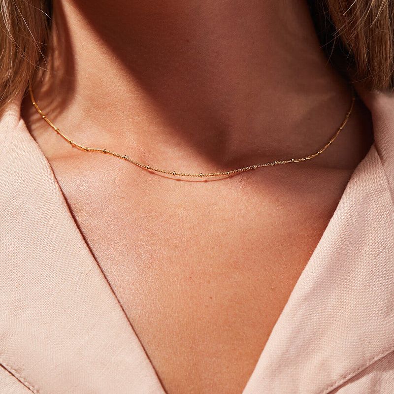 Ana Luisa - Small Ball Chain Necklace  - Ana Gold, 4 of 8