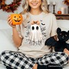 Coquette Ghost T-Shirt, Cute Halloween Tee for Girly Ghouls| OrnamentallyYou - 4 of 4
