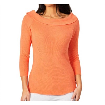 Women's Off The Shoulder Ribbed Detail Top - Angel Apparel