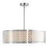 CWI Lighting Mikayla 5 Light Drum Shade Chandelier With Satin Nickel Finish - 4 of 4