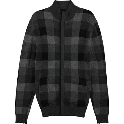 Tasso Elba Mens Zip-Up Knit Sweater