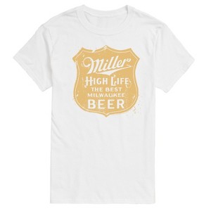 Men's - Miller High Life - The Best Wilwaukee Beer Vintage Crest Logo Short Sleeve Graphic T-Shirt - 1 of 4