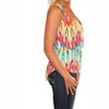 Women's MULTI ZIG-ZAG TIE SHOULDER TOP - GLAM - image 2 of 3