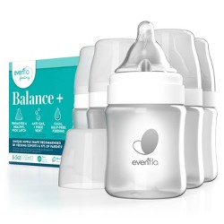 Evenflo 3pk Balance Wide-neck Anti-colic Baby Bottles Glass - 6oz : Target