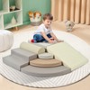 VisioGear 7-Piece Soft Foam Climbing Blocks for Toddlers, Soft Climb& Crawl Playset Indoor, Babies Active Play Structure, Colorful, 17.7"*17.7"*9.8" - 2 of 4