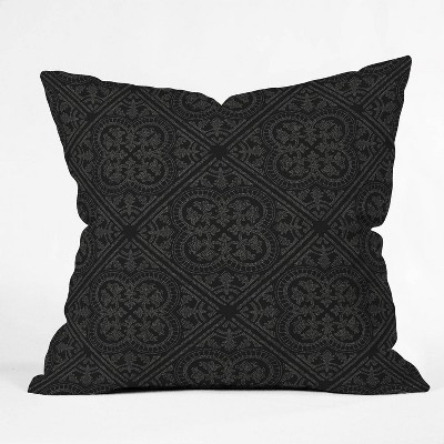 16"x16" Iveta Abolina Anissa Night Throw Pillow Black - Deny Designs