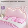 AMERLIFE LED Bed Frame for Girl Floating Upholstered Bed with Cute Cloud Headboard - 4 of 4