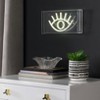 11.8" Eye Acrylic Box Pendant with USB Power, Boho-Chic Decor - JONATHAN Y: LED Nightstand Lamp - image 3 of 4