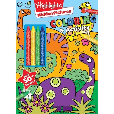 Highlights Hidden Pictures Coloring with Crayons - (Color & Activity with Crayons) by  Delaney Foerster (Paperback)