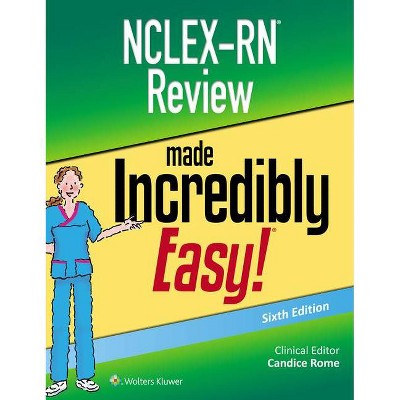 Nclex-RN Review Made Incredibly Easy - (Incredibly Easy! Series(r)) 6th Edition by  Candice Rome (Paperback)