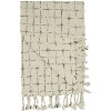 Mina Victory Life Styles Woven Grid Natural 50" x 60" Throw Pillow - 2 of 3