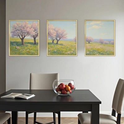 Floral Canvas Wall Art with Strong Artistic and Visual Aesthetics,3 - Pieces