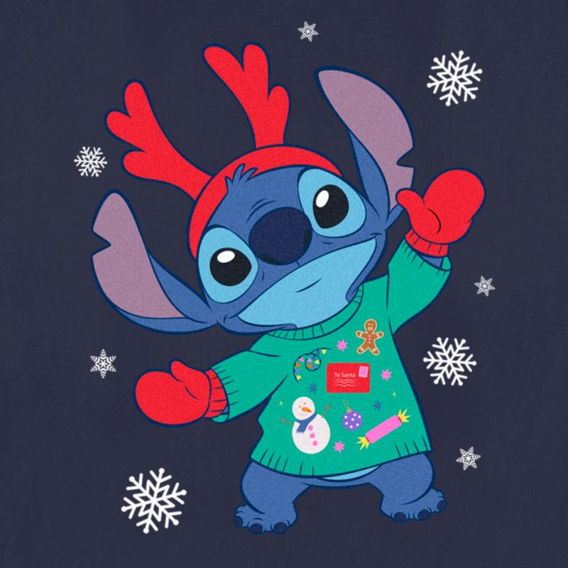Women's Lilo & Stitch Christmas Outfit Stitch T-Shirt, 2 of 5