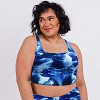 Calypsa Women's Longline Swim Bra - 3 of 4