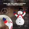 VINGLI 4FT Auto-Waving Outdoor Snowman Christmas Decorations, Lighted Pop Up Snowman w/120 LED Lights, Indoor, Yard, Outside Xmas Decor - 4 of 4