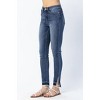 Women's Hi Waist Fray Slit Straight Leg Jeans - Judy Blue - 4 of 4