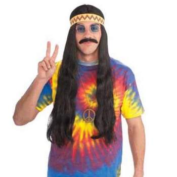 Forum Novelties Woodstock Costume Wig With Headband Black