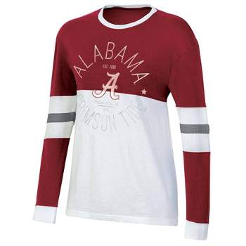 NCAA Alabama Crimson Tide Women's Long Sleeve Color Block T-Shirt