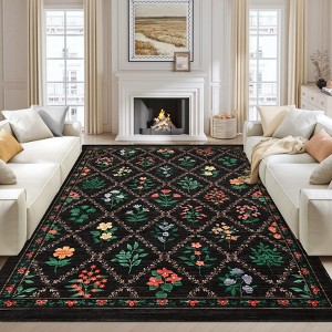 Washable Runner Rug for Hallway Runner Non Slip Kitchen Rugs Modern Entryway Rug Farmhouse Soft Bathroom Rugs Stain Resistant Carpet - 1 of 4