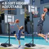 DOMETOUR Outdoor Portable Basketball Rack Suitable For Children and Adults - 3 of 4