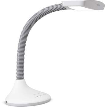 Smart Light Full Spectrum LED Desk Lamp with Adjustable Brightness (Includes LED Light Bulb) White - Verilux