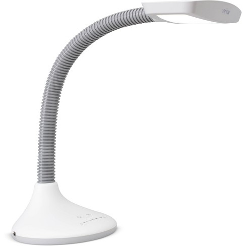 Smart Light Full Spectrum Led Desk Lamp With Adjustable Brightness  (includes Led Light Bulb) White - Verilux : Target