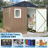 Storage Shed for Outdoor, Garden Shed Kit with Lockable Door and Air Vent, Tool and Utility Shed for Backyard, Patio, Lawn - 4 of 4