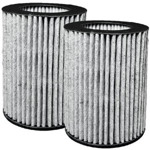 Nispira 2-in-1 AM-1A HEPA with Activated Carbon Filter Replacement For The Three Musketeers III M Mini Portable Air Purifier for Car Desktop, 2 Packs - 1 of 4