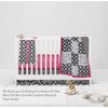Bacati - Love  Black Fuschia 4 pc Crib Bedding Set with Diaper Caddy - 3 of 4