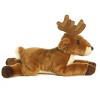 Aurora Medium Brown Flopsie 12" White Tailed Buck Adorable Stuffed Animal - 3 of 3