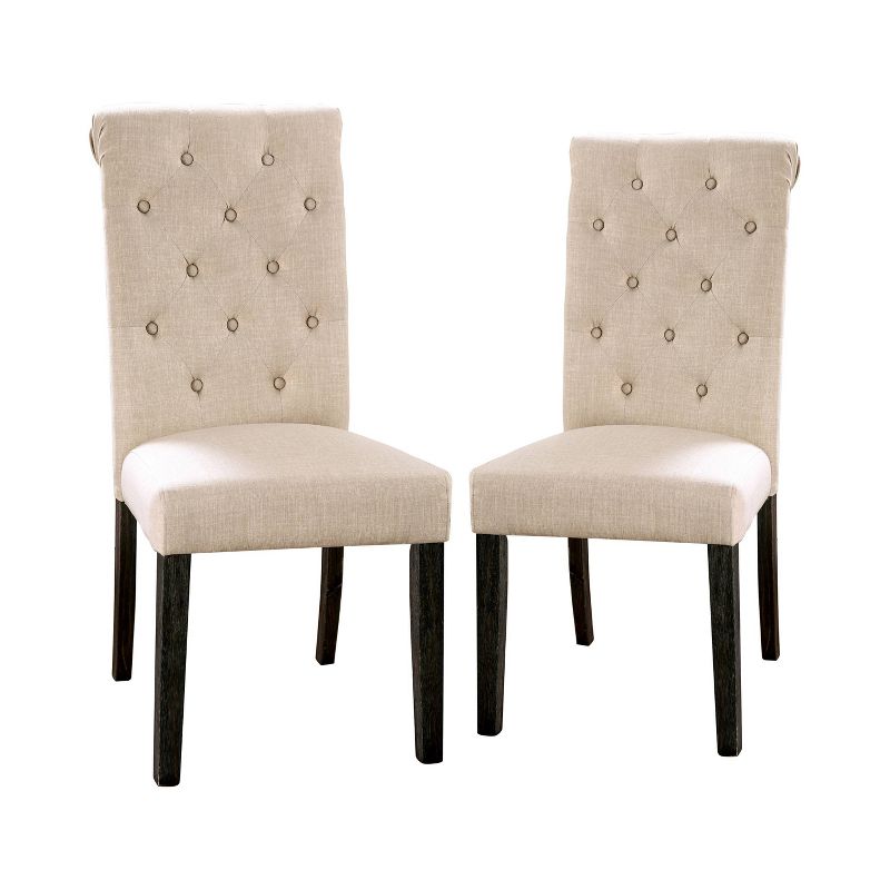 2pc Hepburn Scroll Back Side Chairs - HOMES: Inside + Out, 1 of 6