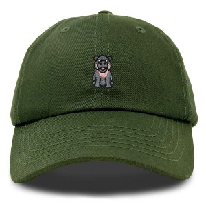 Dalix Hippo Embroidered Cotton Dad Hat Cute Animal Design Adjustable Baseball Cap for Everyday Wear Womens - 1 of 4