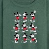 Women's - Disney - Mickey Mouse Different Poses Lightweight French Terry Wide Neck Long Sleeve Shirt - 2 of 4