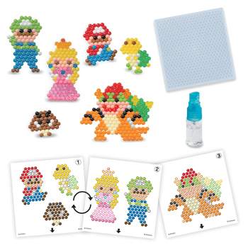 Aquabeads Super Mario Character Set, Complete Arts & Crafts Kit for Children - over 700 Beads to create Mario, Luigi, Princess Peach and more 